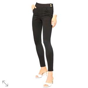 Frame Denim Le Francoise Skinny Film Noir
